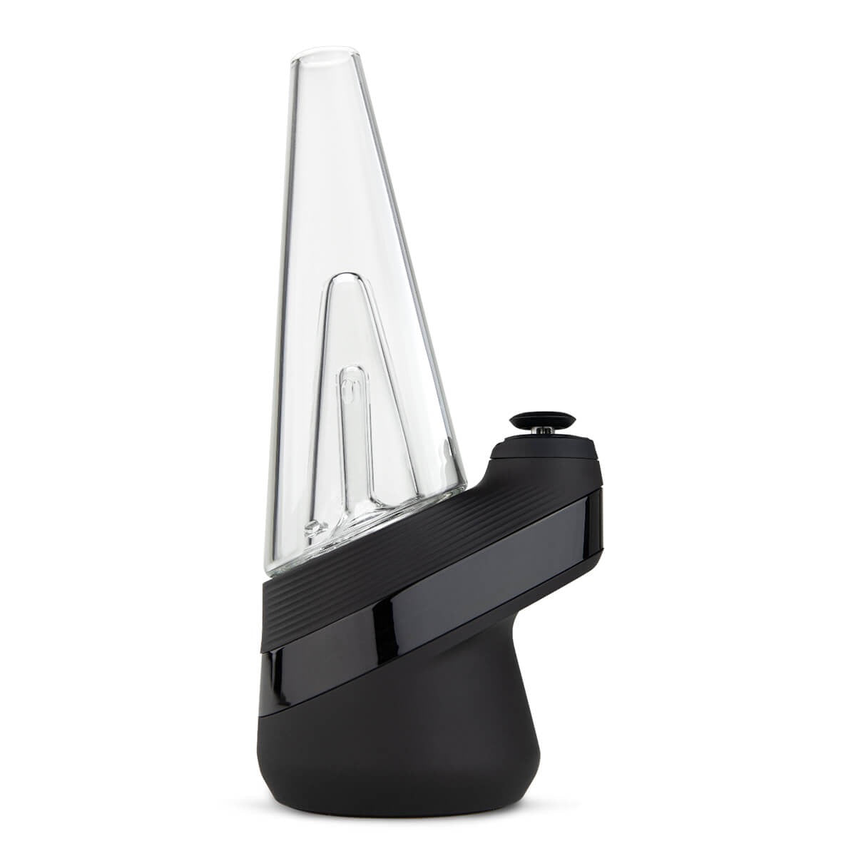 Puffco® Peak Vaporizer in Onyx-Farbe mit Glasaufsatz